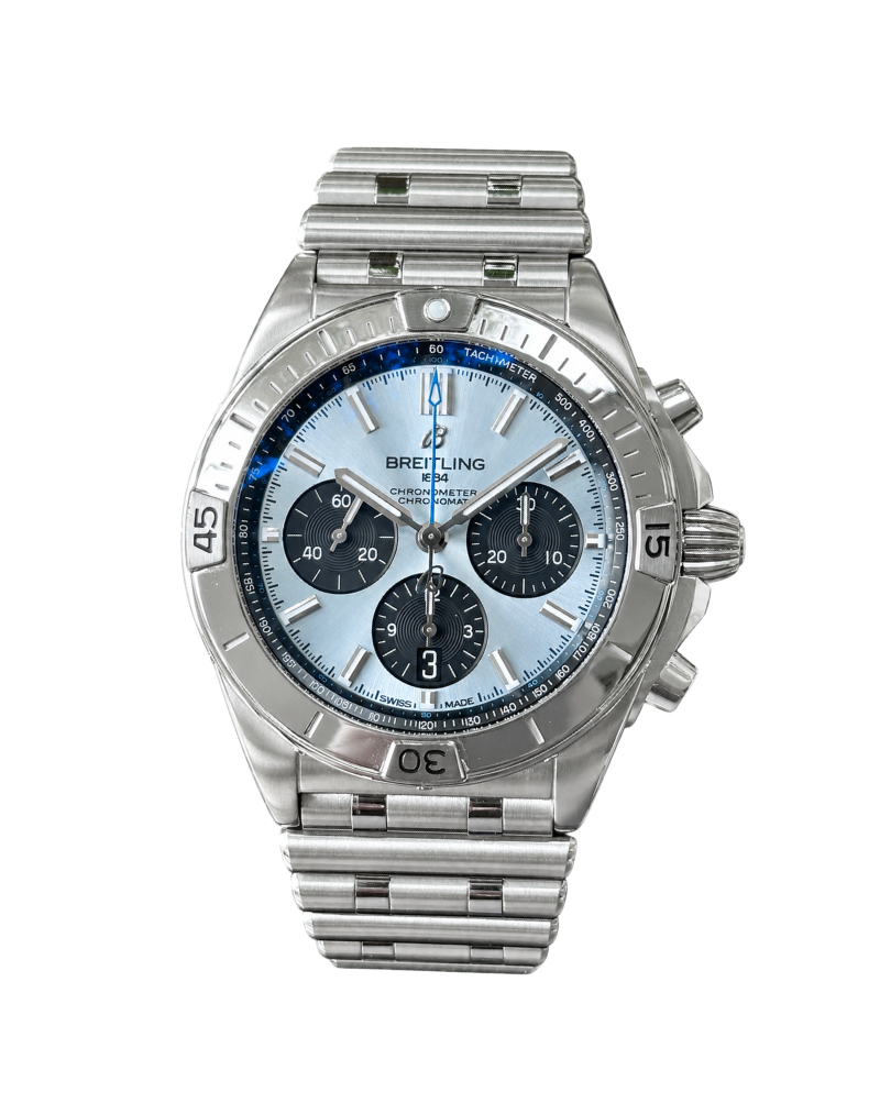 Breitling Chronomat BO1 42 Platinum “Ice Blue”